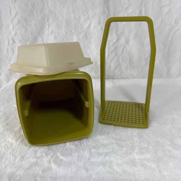 Vintage Tupperware Pick A Deli Small 1L Pickle Keeper Avocado Green 3 Piece 1330 - Picture 4 of 6